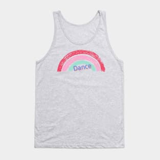 Rainbow Dance Vintage Distressed Graphic for the dancer and dance lover Tank Top